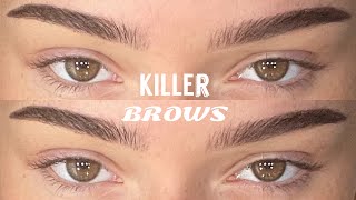 how i do my brows step by step ✅ [upl. by Attah195]