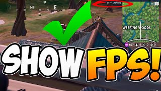 How To Fix Not Showing FPS In Fortnite [upl. by Kcirreg]