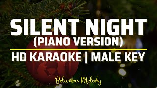 SILENT NIGHT  Karaoke  Male Key [upl. by Eduj729]