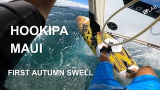 Windsurfing at Hookipa  Maui  First swell after a lakeflat summer [upl. by Marelya11]