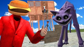 We Built a FORT to Defeat CATNAP in Gmod Garrys Mod Poppy Playtime RP [upl. by Voorhis463]