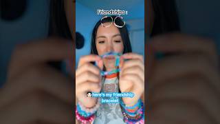 pov you get a friendship bracelet to have friends 👭 youtubeshorts viral [upl. by Ahsinod]