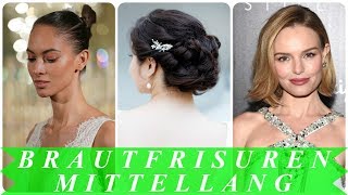 Beste brautfrisur schleier mittellange haare 2018 [upl. by Notlok]