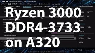 Ryzen 3000 Ryzen 5 3600 on a A320 Mainboard Asus A320MK and DDR43733 No Problem [upl. by Marleen]