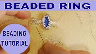 How to Bezel a Chaton  7x15mm crystal Navette  Beading Tutorials [upl. by Bortman158]