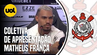 COLETIVA DE APRESENTAÇÃO MATHEUZINHO NO CORINTHIANS [upl. by Yalonda]