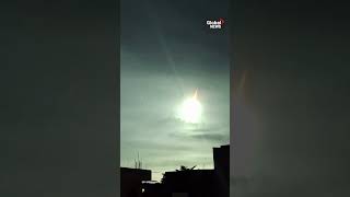 Asteroid seen burning up in Philippines night sky on impact with Earth’s atmosphere 🌏 [upl. by Aztiraj]