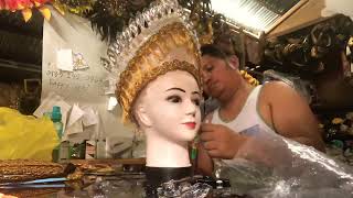 Making a simple headdress crown for Festival Queen [upl. by Mercedes640]