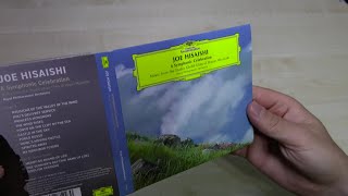 Joe Hisaishi Music from the Studio Ghibli films of Hayao Miyazaki CD Unboxing [upl. by Kcerb]