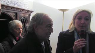 Reportage  Marine Le Pen inaugure la permanence de Bernard Marionnaud à Clamart [upl. by Mingche]