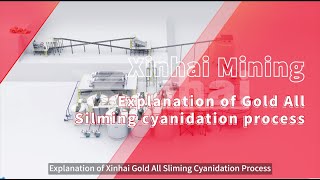 Explanation of Xinhai Gold All Sliming Cyanidation Process3D Animation [upl. by Werbel]