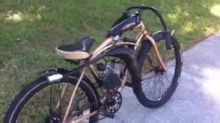 Motorized bicycle built 450 spent Beautiful AND Fast [upl. by Yzus]