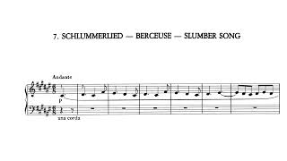 Liszt  “Schlummerlied” slumber song S186 no7 Alfred Brendel [upl. by Nosnhoj859]