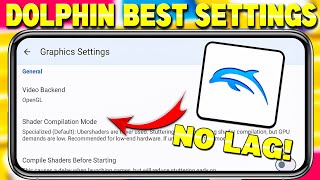 2024🔥Dolphin Emulator Best Settings For Android  60 Fps No Lag Settings For Dolphin Emulator [upl. by Tillion809]