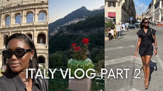 italy vlog part 2  Salerno and Rome  What happened in Italy  South African YouTuber [upl. by Ainegul963]