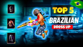 TOP 5 BRAZILIAN PLAYERS FREESTYLE DRESS COMBINATION 🔥🇧🇷 [upl. by Hadwin]