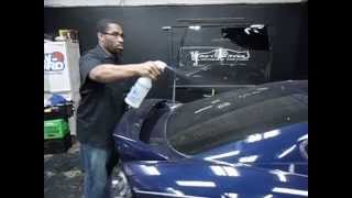 DIY Window Tint Removal off Rear Window at 215 Motoring Part 1 [upl. by Luaped]