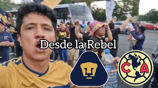 Pumas vs América Asi se VIVE un Clásico capitalino desde la Rebel la mejor barra de México [upl. by Enyrhtac]