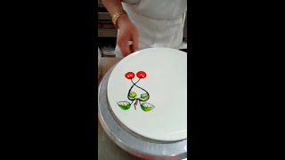 Big Circle Jam Painting Plate Decoration Teaching Video Master Original New Knowledge Creator M [upl. by Sol]