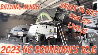 2023 No Boundaries 106  Tent Top Batwing Awning BEAST MODE PACKAGE [upl. by Tomkin]