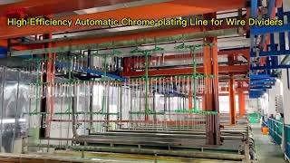 High Efficiency Automatic Chrome Plating Line for Wire Dividers Sintop Display Rack Manufacturer [upl. by Nai]