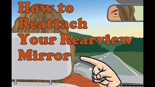 How to reattach your rear view mirror with Permatex mirror adhesive [upl. by Houghton538]