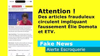 Dénonciation d’un article frauduleux impliquant Élie Domota et la chaîne de télévision ETV [upl. by Cinom]