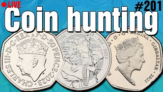 50p Coin Hunting  Live 201 [upl. by Pettifer196]