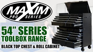 MAXIM PRO SERIES 54quot Toolbox Massive Storage Space  Features Review [upl. by Natividad]