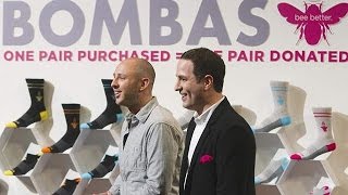 Bombas Socks Shark Tank Earned Media [upl. by Ley]