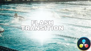 How to Add a FLASH TRANSITION in DaVinci Resolve [upl. by Columba]