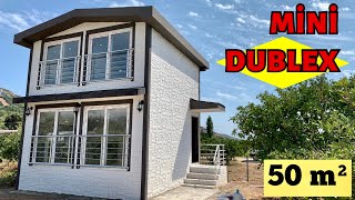 ðŸ¥° MÄ°NÄ° DUBLEKS ðŸ¥° YETERLÄ° MÄ° Prefabrik Ev Turu ve FiyatÄ± 50 mÂ² [upl. by Sid]