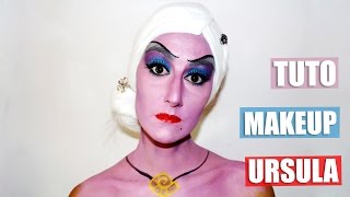 Tuto maquillage  Ursula de la petite Sirène Halloween [upl. by Yewed132]