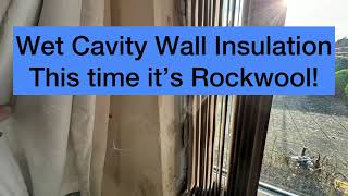 Wet Rockwool Cavity Wall Insulation in Bognor Regis Sussex [upl. by Adeirf]