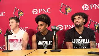 Louisville 🏀 players speak at summer presser [upl. by Oznecniv]