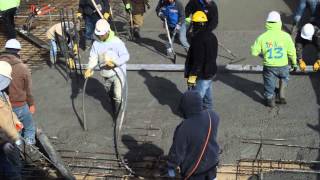 New Bedford Whaling Museum Concrete Pour March 3 2015 [upl. by Xantha]