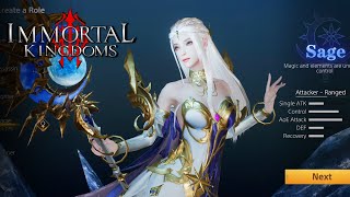 Immortal Kingdoms M Playpark  Sage class Gameplay [upl. by Linis315]