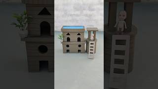 destroying a beautiful miniature clay house 😱427 [upl. by Eimarrej]