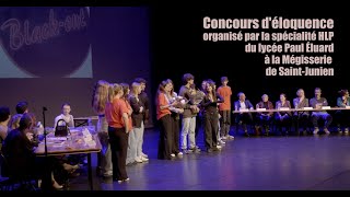 Concours déloquence de la HLP du lycée Paul Eluard à la Mégisserie de SaintJunien avec Eddy Moniot [upl. by Ecam119]