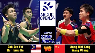 Goh Sze FeiNur Izzuddin vs Liang Wei KengWang Chang  Arctic Open 2024 Badminton  SF [upl. by Baun]