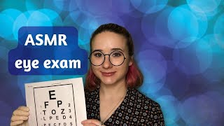 ASMR slightly chaotic eye exam [upl. by Ahsirek]