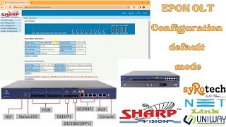 OLT configuration step by step on default mode  EPON OLT [upl. by Eltsirk]