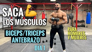 Rutina de BRAZOS entrena tus Bíceps Tríceps y Antebrazos 25 Min Ejercicios para SACAR LOS MUSCULOS [upl. by Victoir]