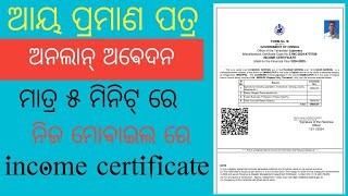 How To Apply Income Certificate Online [upl. by Darom]