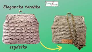 szydełkowaniebajeryeli Elegancka Torebka Zapinana Na BigleElegant Crochet Handbag How to Make [upl. by Auka891]