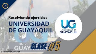 RESOLVIENDO EJERCICIOS U DE GUAYAQUIL QUIMICA CLASE 5 [upl. by Labina]