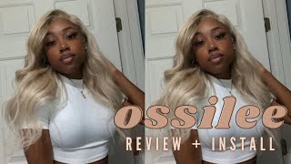 THE BEST  AFFORDABLE 613 HAIR EVER  OSSILEE HAIR  REVIEW  TONING ASH BLONDE  QUICK INSTALL [upl. by Ocsirf253]