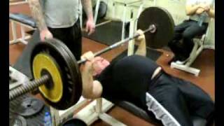 kane Atlas gym Dublin Ireland 120KG270LBS bench press in trainingbody builderpowerlifter [upl. by Adnwahsor]