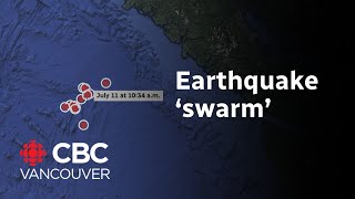 Earthquake swarm recorded off BC coast [upl. by Nalid]