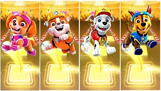 PAW Patrol  The Mighty Movie Skye 😸 Rubble 😸 Marshall 😸 Chase ☄️ Tiles Hop EDM Rush [upl. by Eilyr]